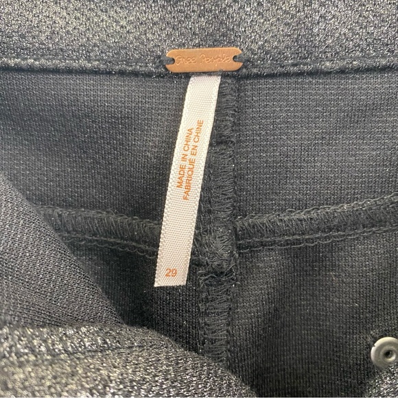 Free People Metallic Stretchy Pants - Picture 6 of 6